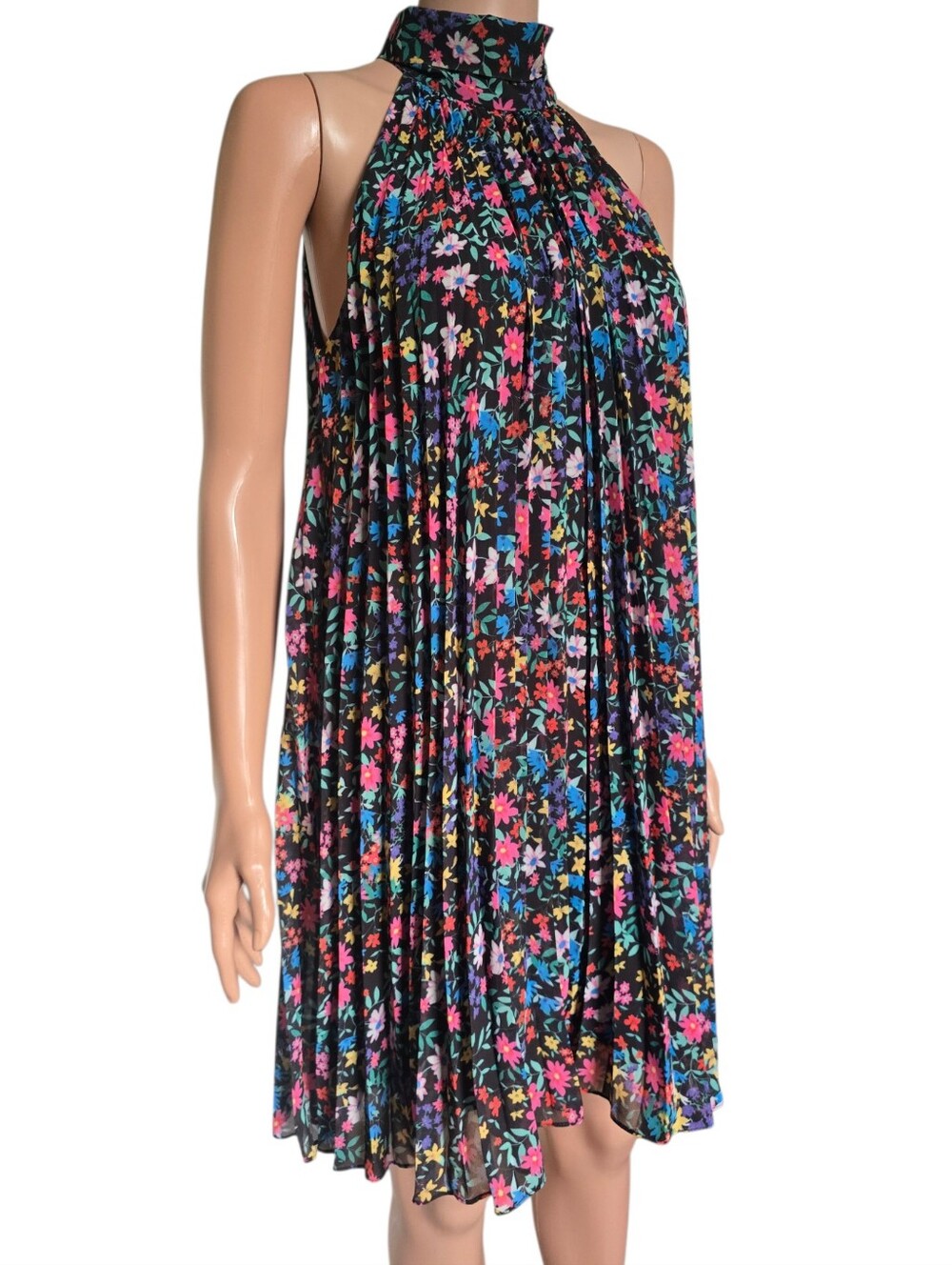 Milly Garden Floral Pleat Annika Dress - Picture 3 of 7